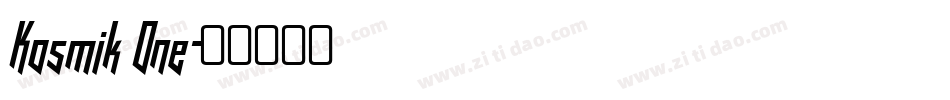 Kosmik One字体转换